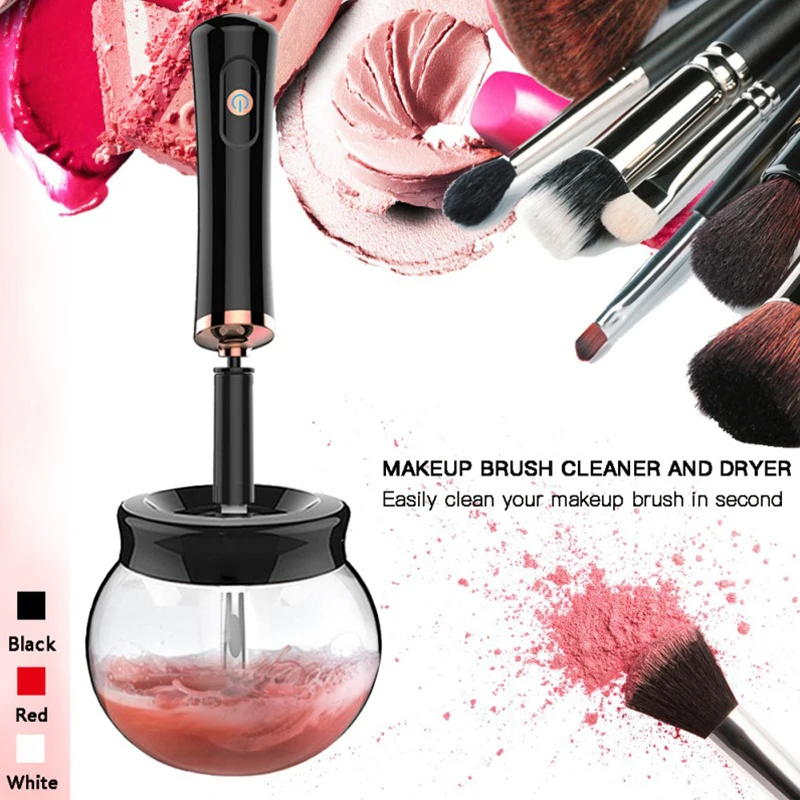

Electric Makeup Brush Cleaner Cosmetic Tool Dryer Convenient Silicone Make Up Brushes Cleaning Washing Machine Kit Drop Shipping