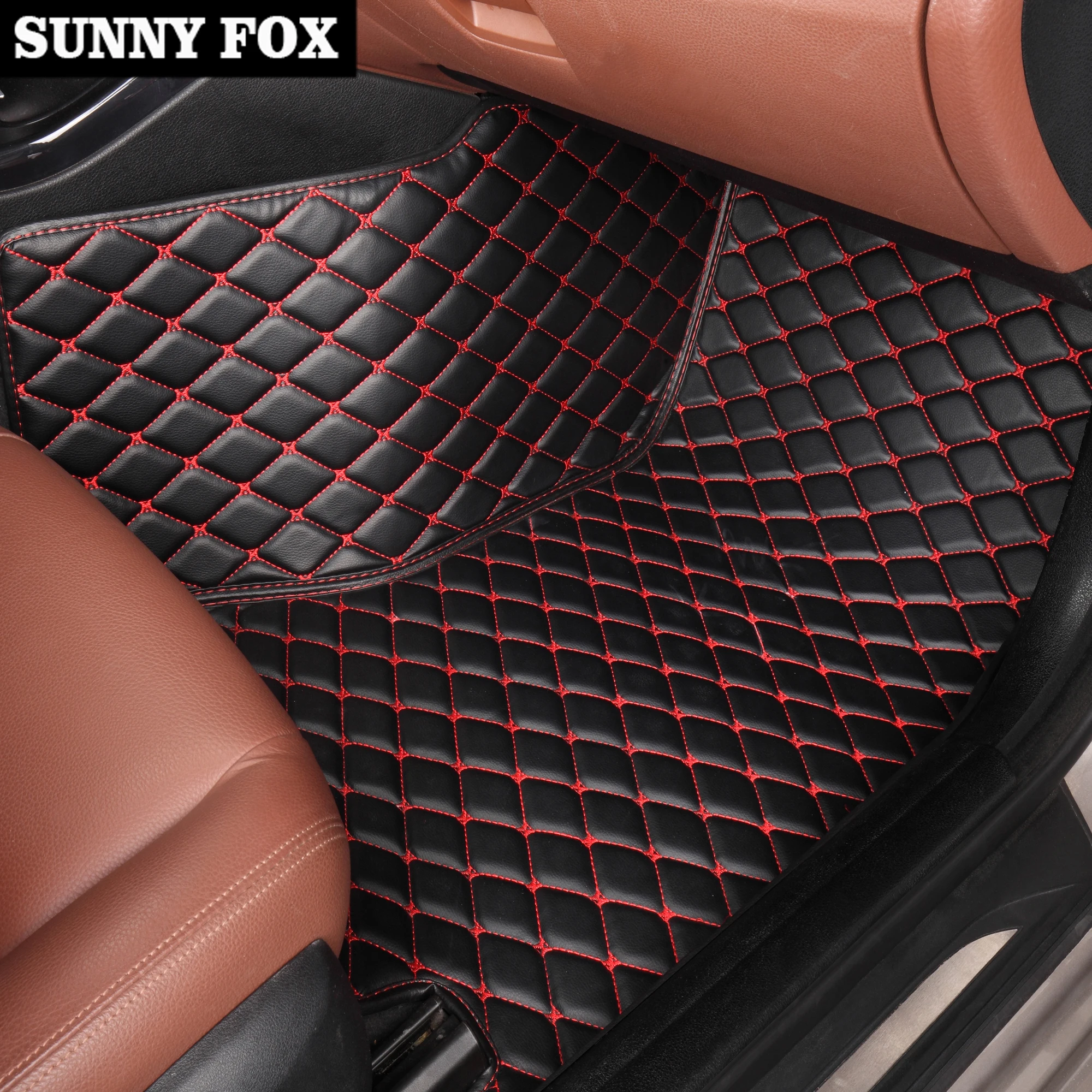 "SunnY Fox автомобильные коврики для BMW F10 F11 F15 F16 F20 F25 F30 F34 E60 E70 E90 1 3 4 5 7 серии GT X1 X3 X4 X5 X6 Z4 5D автомобиля-щупы