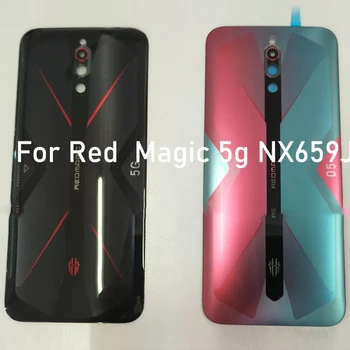 

Original For Nubia Red Magic 5G NX659J Back Cover Battery Door Housing Case camera glass Repair Parts RedMagic 5g battery case