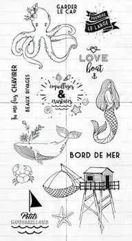 

french Clear Silicone Stamp / seal for DIY Scrapbooking / Album Decorative Clear Stamp Sheets A077