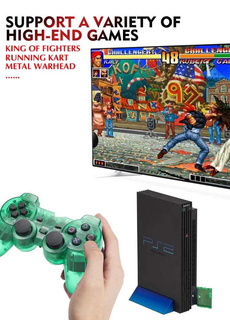 Данные лягушка 2,4G беспроводной геймпад для sony PS2 контроллер двойной вибрации шок контроллер для Playstation 2 Консоль джойстик