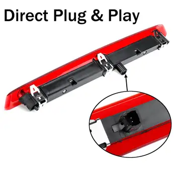 

Car LED High Brake Light For Ford Escape 2013 2014 2015 2016 2017 2018 Car Third Tail Stop Lamp Signal Red lens Accessories DRL