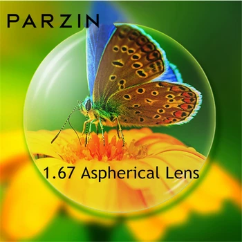 

PARZIN Aspherical 1.67 Lens For Myopia Glasses Quality Ultra-light Lens Prescription Glasses Lenses 2PC Eyewear Accessories