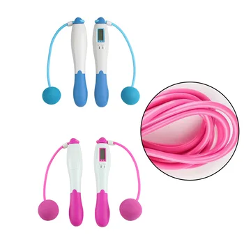 

Portable Fitness Calories Wireless Digital Cordless Jump Rope Skipping LCD Ergonomically Shaped Plastic Handles