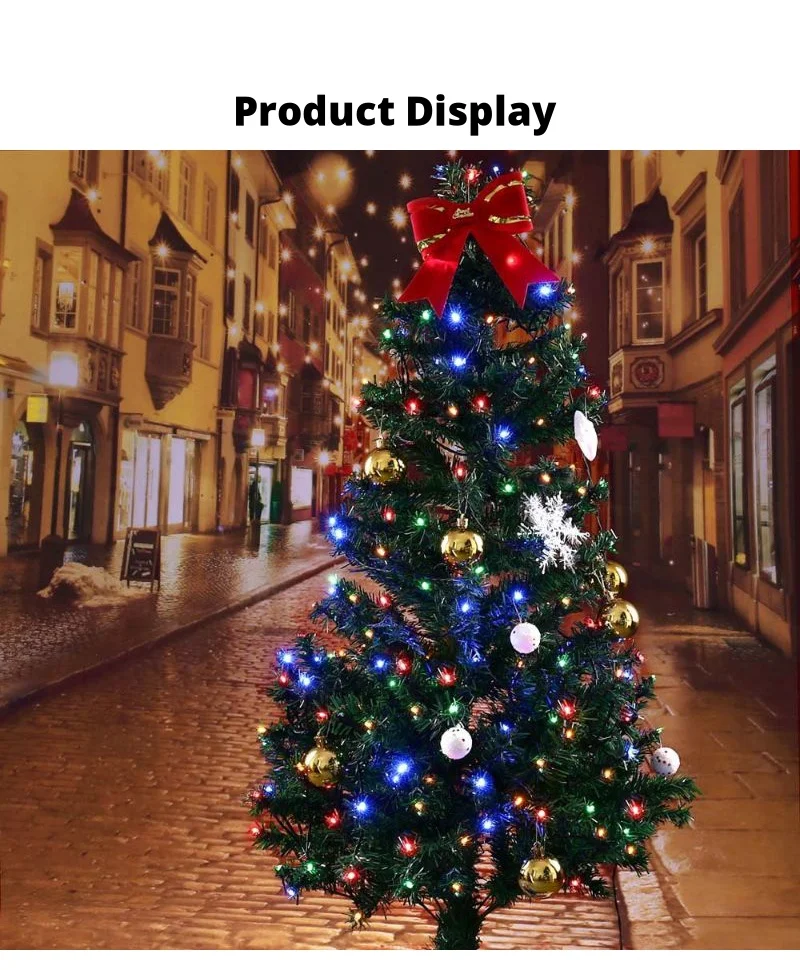 Светодиодный светильник на солнечной батарее, светящийся светильник, светильник-гирлянда, наружное водонепроницаемое украшение, креативный подвесной пейзаж, рождественская елка, Wedd
