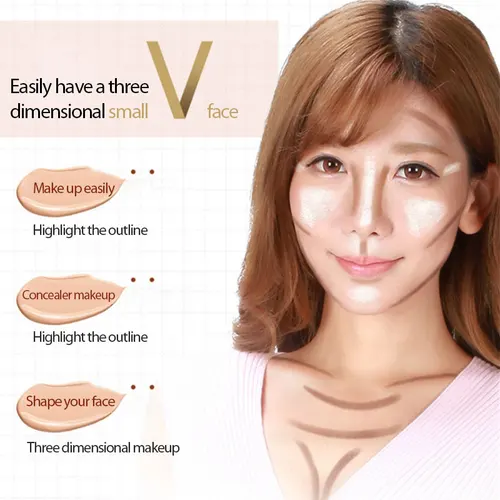 양면 고광택 윤곽 스틱, 다기능 얼굴 입체 메이크업 펜, 오래 지속되는 얼굴 화장품, 새로운 TSLM1 4