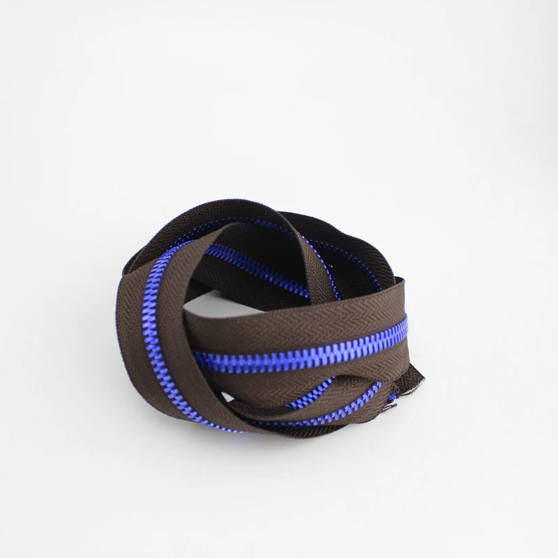 10 ярдов Синий лак 5 # Алюминиевые зубья светильник Кая металлическая лента