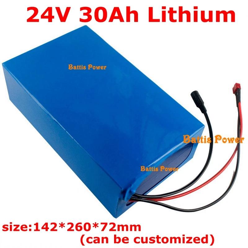 24V 30AH электроаккумулятор литиевый аккумулятор аккумуляторной батареи с ПВХ чехол заряжаемый источник питания батарея+ зарядное устройство