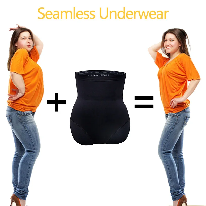 Для женщин Высокая талия Бесшовные трусы Postpartum Body Shaper прикладом животик Управление моделирующее белье Корректирующее утягивающее белье