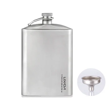 

Lixada Wine Flask 260ml Leakproof Titanium Flask Alcohol Whisky Wine Flask for Outdoor Camping Travel Picnic Titanium Wine Flask