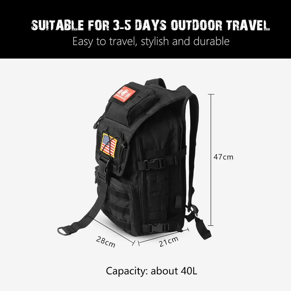  Military tactical backpack men's military camouflage bag outdoor hunting camping bag hiking mountai