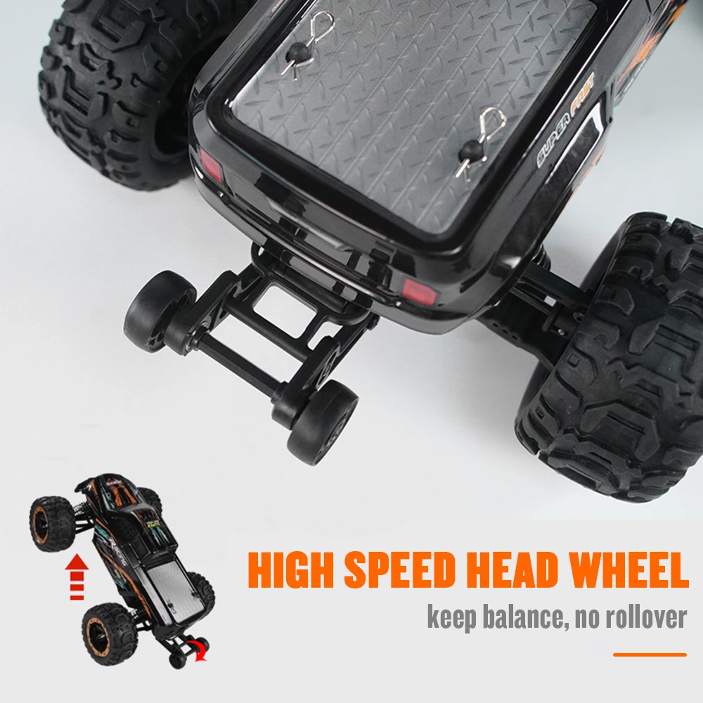 rc race tracks near me Linxtech 16889 1/16 4WD 45km/h Racing RC Car Brushless Motor Big Foot Off-Road RC Toy All Terrain for Kids VS Wltoys 12428 rock crawler rc car