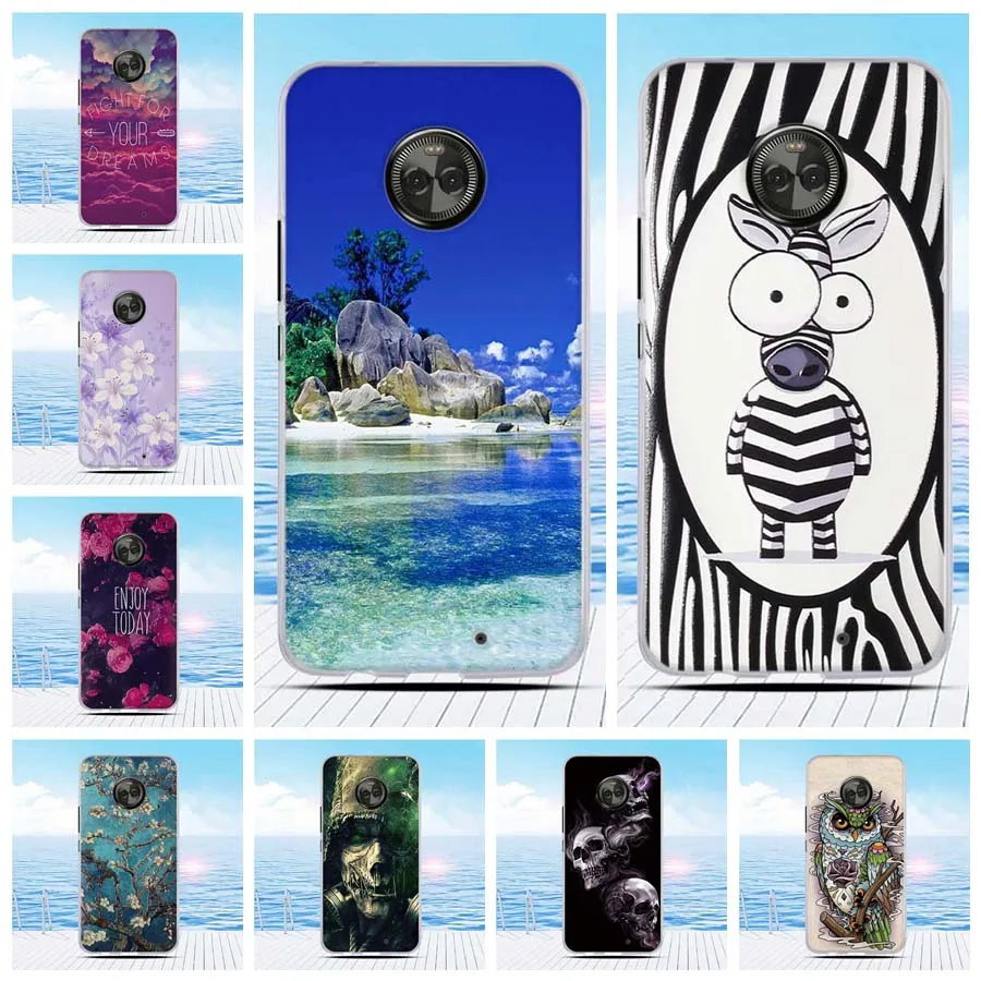 Case for Motorola Moto X4 XT1900 X 2017 (4th gen) Cover Soft TPU Silicon Flower Phone Coque | Мобильные телефоны и