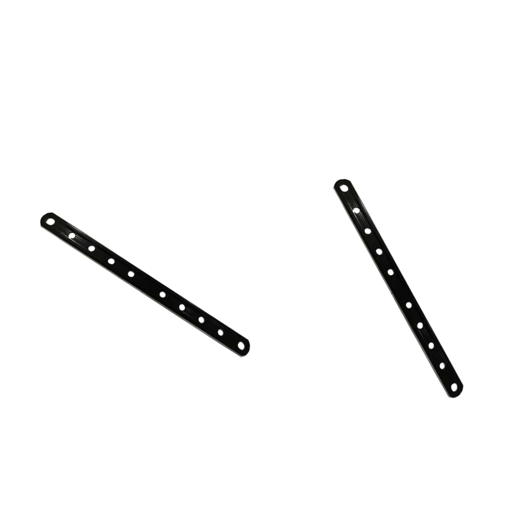 2x Universal Exhaust Silencer Holder For Motorcycle Strap, Black - Length: 30cm