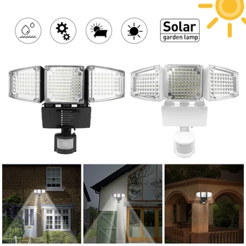 

188 LED Solar Light PIR Motion Sensor Security Flood Light Outdoor Lamp Waterproof Solar Emergency Night Lamps Wall Spotlight