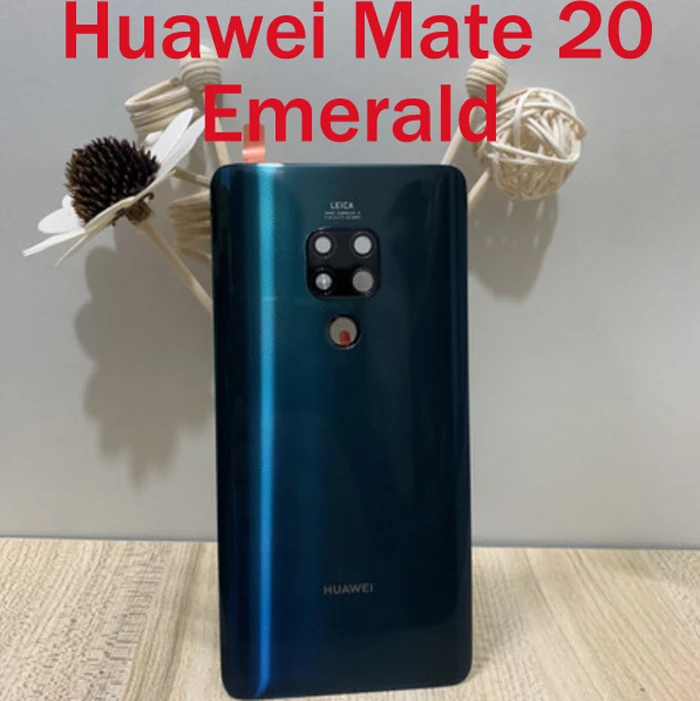 Оригинальная задняя крышка для huawei mate 20, корпус для huawei mate 20 Pro, задняя крышка для батареи, Запасное стекло, запчасти для ремонта - Цвет: Mate 20 Emerald