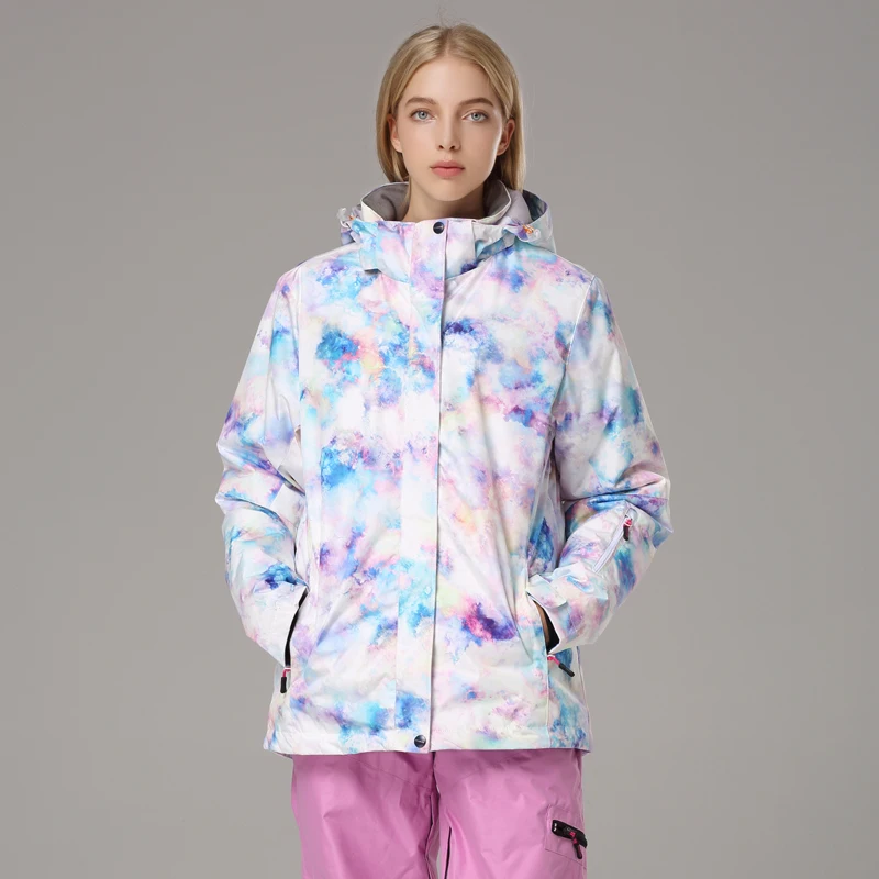 30 Degree Super Warm Winter Ski Jacket Women Waterproof Breathable Snowboard Snow Jacket Outdoor Skiing Coat