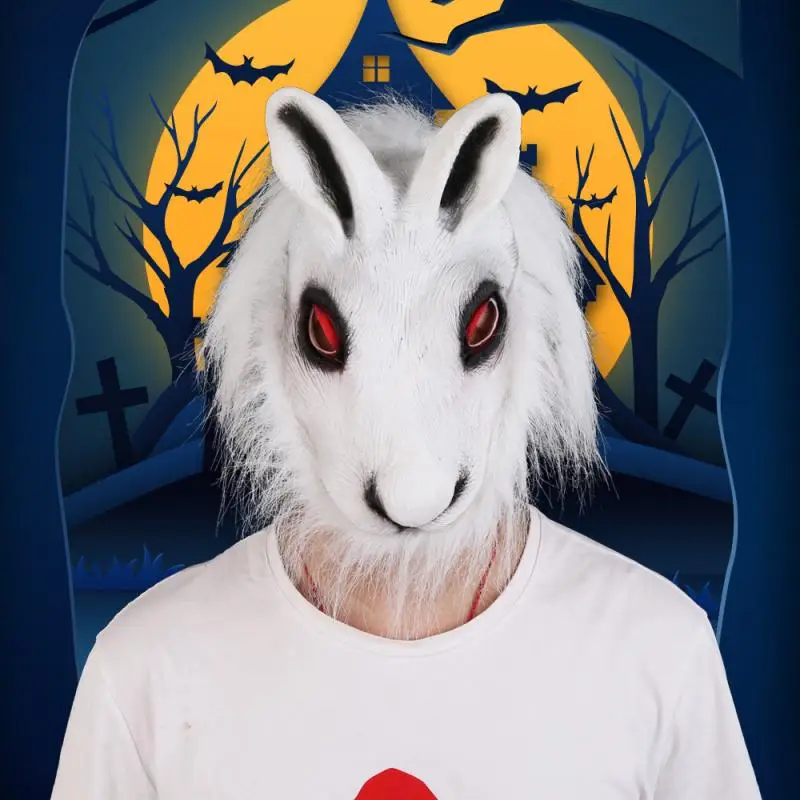 

Realistic Fur Mane Latex Creepy New Party Mask Pvc Halloween Mask Animal Mask Wolf Pattern Full Face Cosplay Halloween Costume