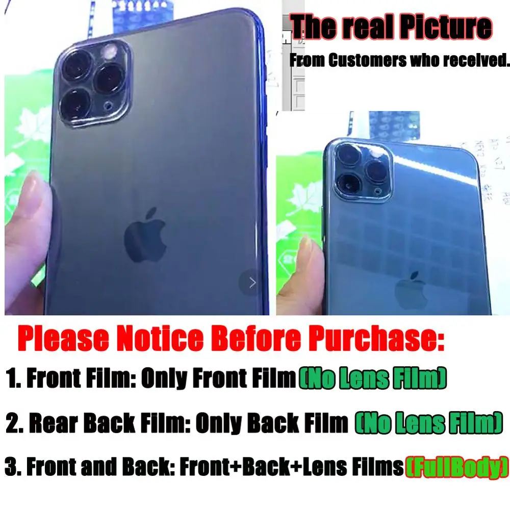 9D передняя + задняя объектив камера пленка для iPhone 11 Pro Max 2019 закаленная стеклянная