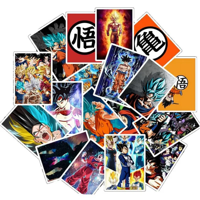 25 шт. упаковка мультфильм аниме Dragon Ball стикер s водонепроницаемый ПВХ СКЕЙТБОРД гитара мотоцикл ноутбук багаж классные детские игрушечные этикетки