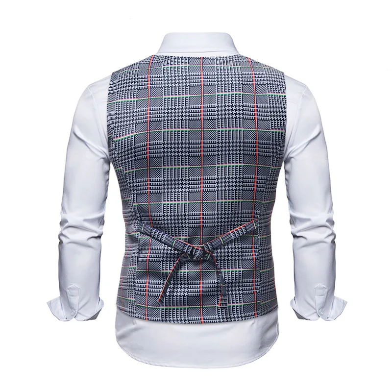 Agent England Slim Fit макет из двух частей мужской жилет маленький клетчатый мужской костюм жилет Свадебный Мужской жилет