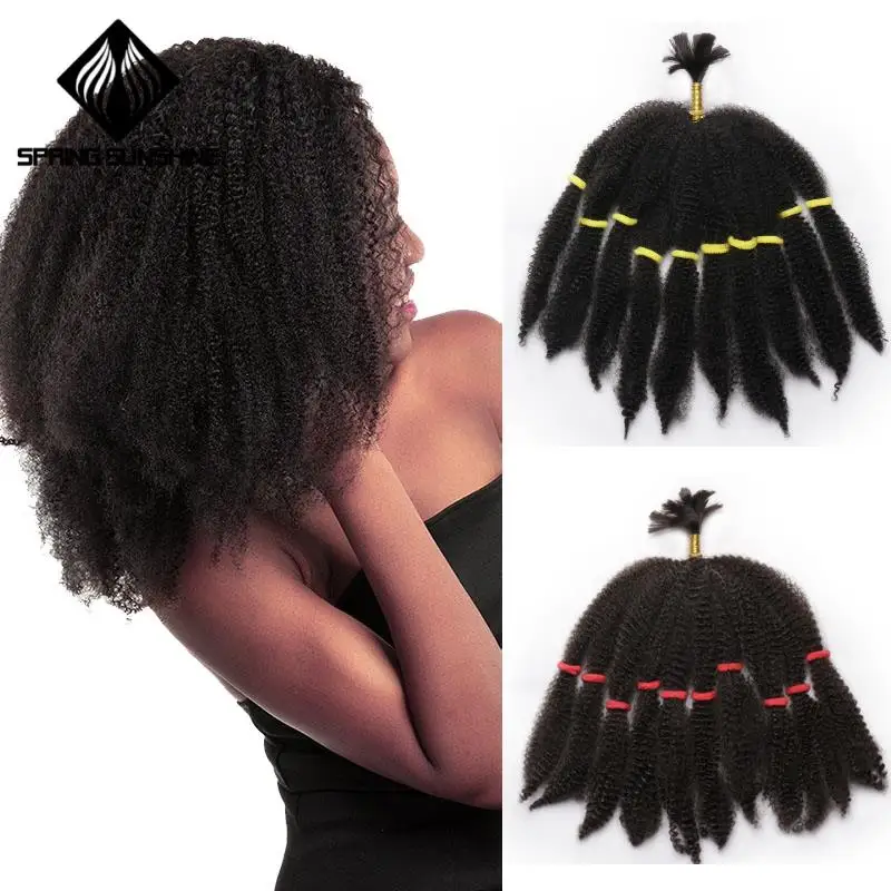 

Spring sunshine 10inch Marely Braids Afro Kinky Fluffy Crochet Braid Hair Curl Crochet Synthetic Braiding Hair Black