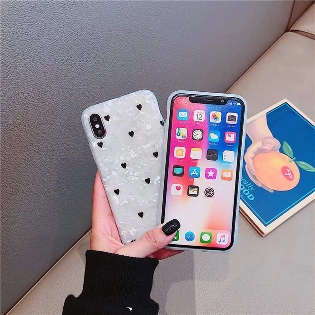 Подходит для Iphone 7 P/8 P изысканный узор в виде ракушки маленькая любовь форма Универсальный Высококачественный ТПУ материал чехол для телефона