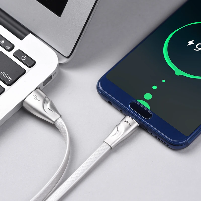 HOCO U57 30 шт./лот 1,2 м Прочный USB кабель для iPhone кабель Micro кабель для samsung USB кабель провод зарядного устройства