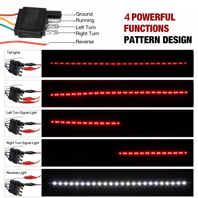 48in 60in トラックテールゲートターン信号 Led ライトバー成都赤