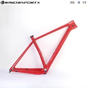 

29er Boost MTB carbon frame 148x12 axle thru 29 inch size 15/17/19" support 29er*3.0 tires disc frame 29 racing mountain bike