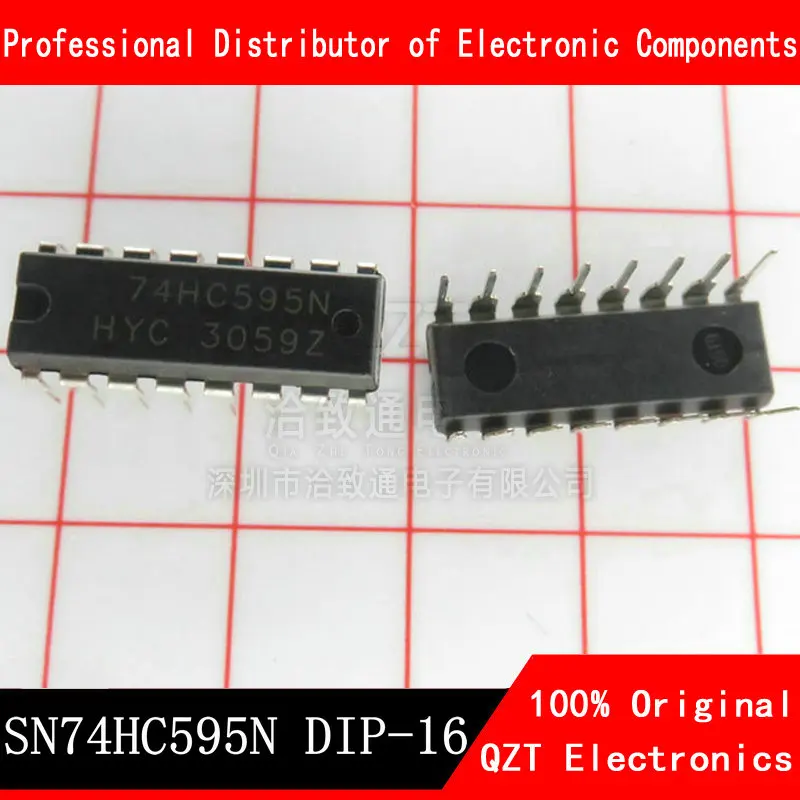 10PCS SN74HC595N DIP16 SN74HC595 DIP 74HC595N 74HC595 new and original IC 100pcs lot 74hc595d 74hc595 sop16