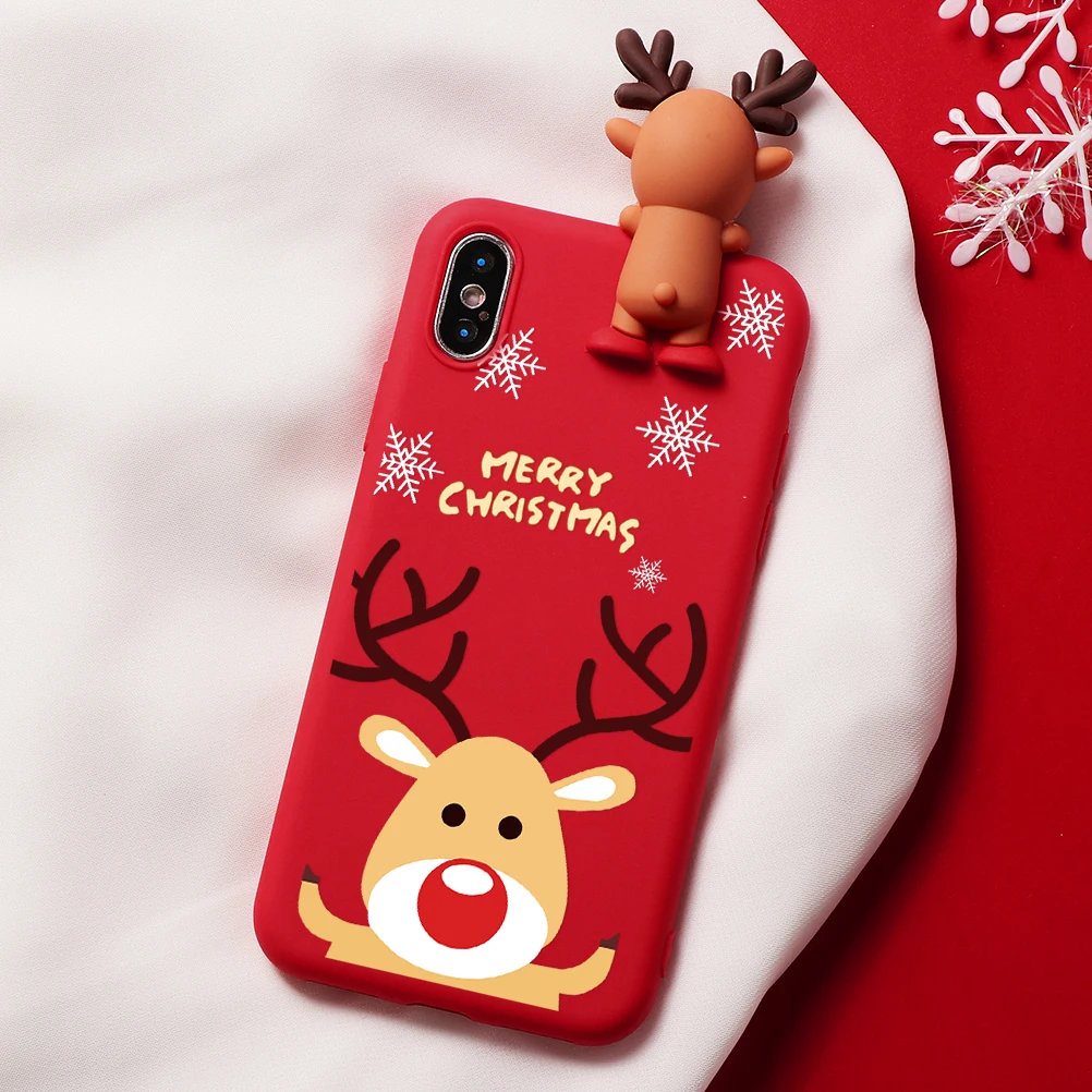 Чехол с рождественским оленем для iphone XR 11 Pro XS Max X 5 5S, силиконовый матовый чехол для iphone 7 8 6 S 6 S Plus 7 Plus, чехол с медведем - Цвет: Klho-sdjzmilu