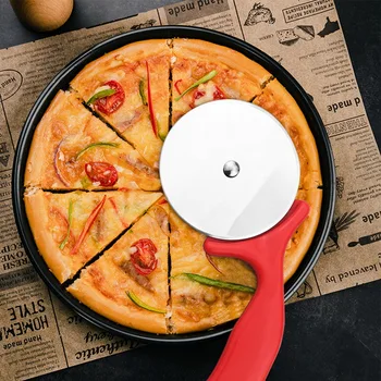 

Stainless Steel Professional Pizza Wheel Knife Cutter Slicer Home Pizza Hob Tools Kitchen Utensil Pizza Tools