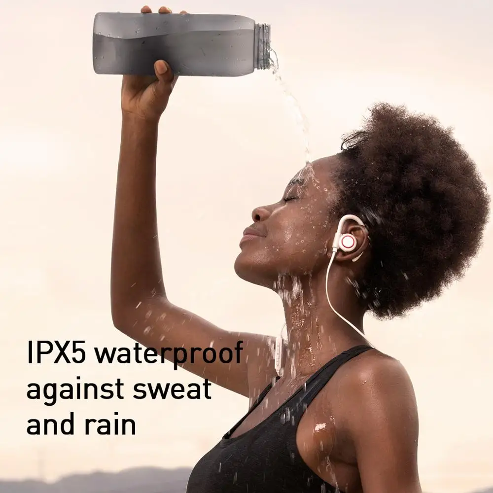 Baseus S17 стерео Bluetooth наушники анти-осыпание ушной крючок IPX5 водонепроницаемые спортивные Беспроводные наушники с магнитной адсорбцией
