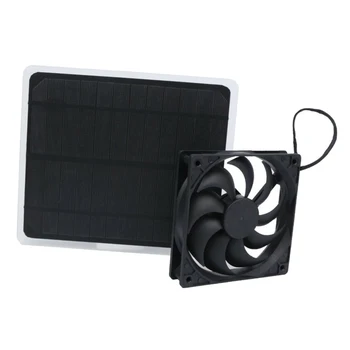 

20W Solar Panel Powered Exhaust Fan Ventilator for Dog Chicken House Outdoor