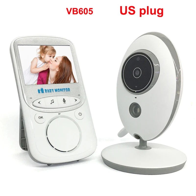 US Plug VB605 видео Видеоняни и радионяни дома Беспроводной 2,4G HD, Wi-Fi, Управление ИК Ночное видение 2-полосная Домофон безопасности Камера для телефона - Цвет: US Plug