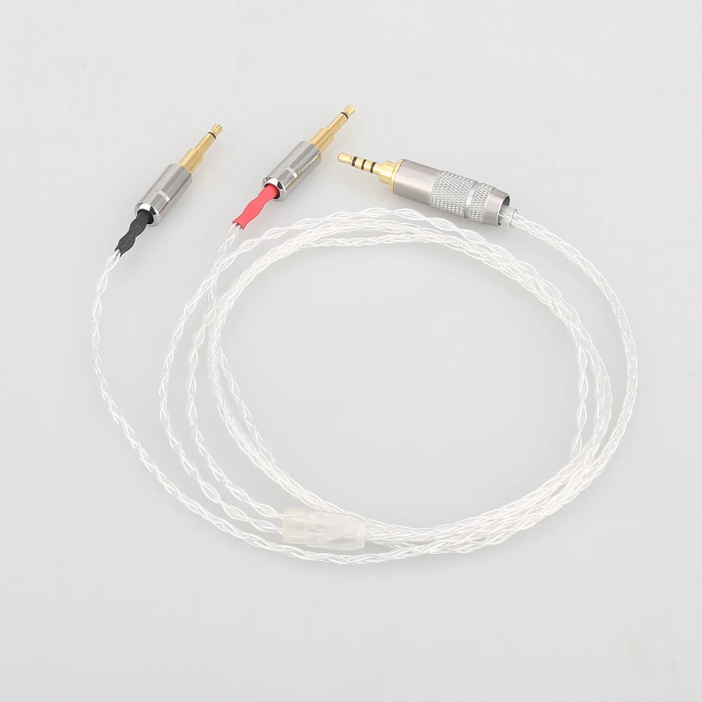 Audiocrast 2 5mm 8core Silver Plated Headphone Upgrade Cable for HE1000 HE400S HE560 Oppo PM 1 PM 2