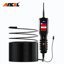 Ancel powerscan 12v auto testador de circuito do carro sistema elétrico ferramenta de diagnóstico super power probe carro ac dc tensão tester pb100