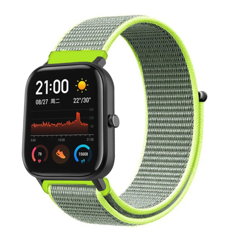 Для Amazfit GTS Мода Холст Волшебная наклейка замена ремешок для Amazfit GTS Смарт часы Холст ремень аксессуары