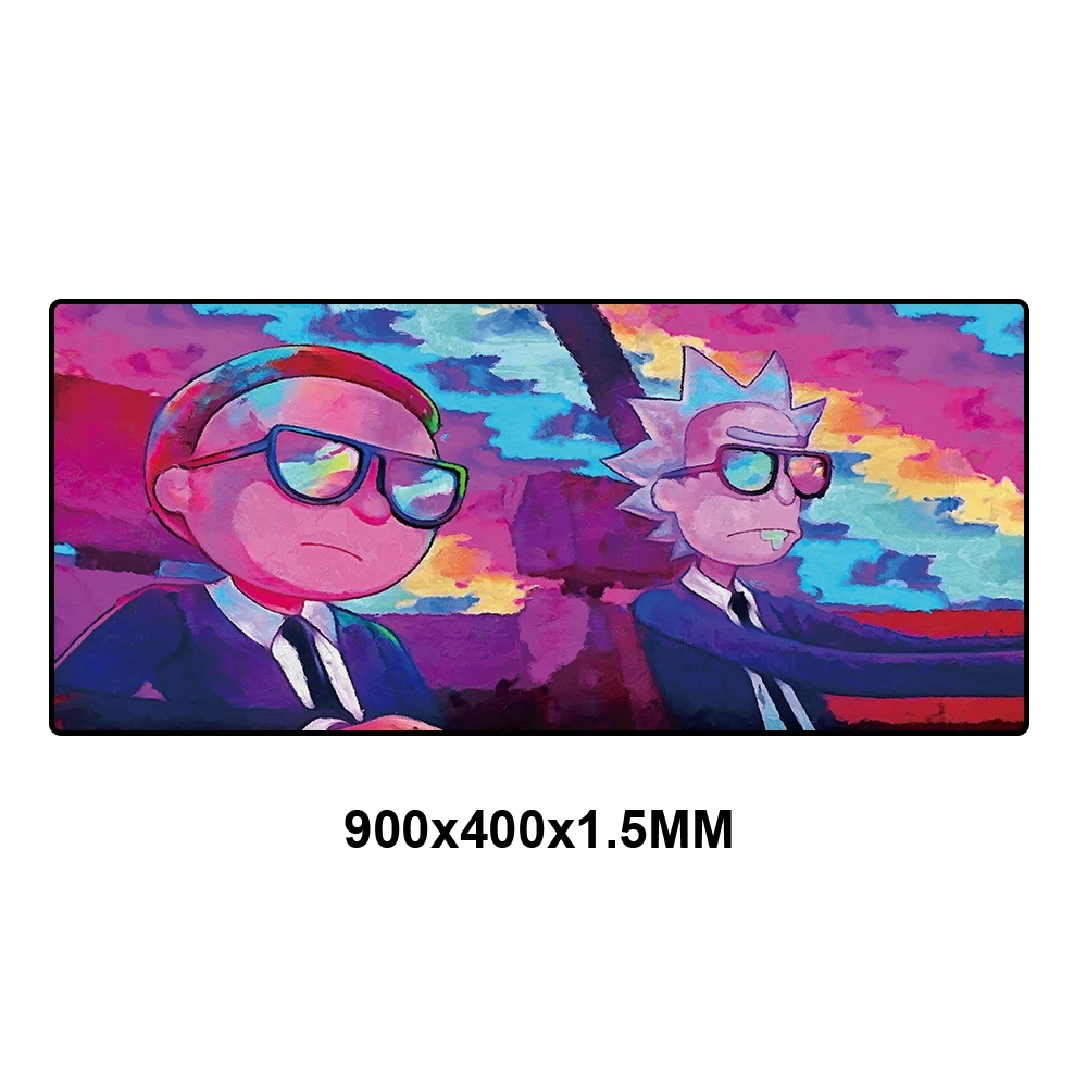 XXL коврик для мыши 900x400 Rick And marty Аниме Коврик для мыши на заказ DIY игровой большой фиксирующий край скорость коврик для мыши резиновый компьютерный стол коврик - Цвет: RKYMD-006-90x40