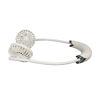 

Portable Neckband Personal Neck Hanging Dual Fan Hands-Free USB Rechargeable Silent Fan