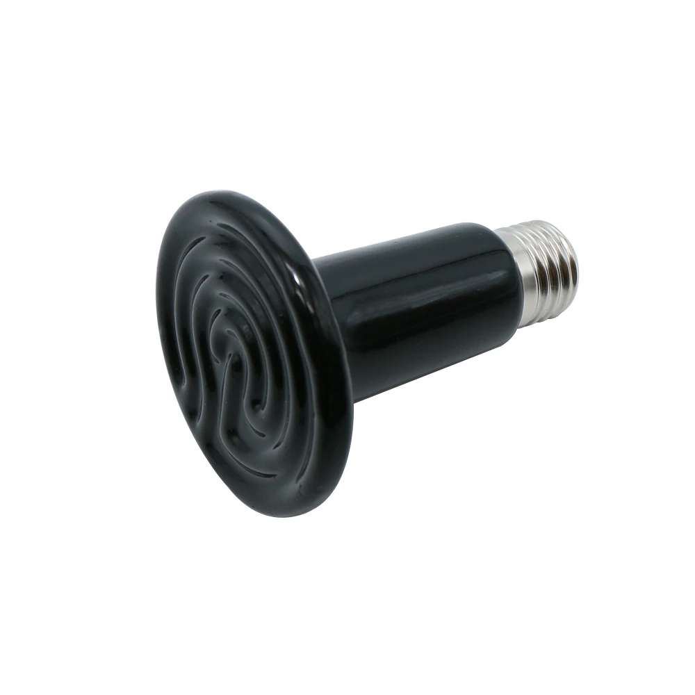 Pet Heating Light Bulb Infrared Black Ceramic Emitter Heat Lamp Bulb for Reptile Animals Heater Brooder Chocadeira Ceramic Heate