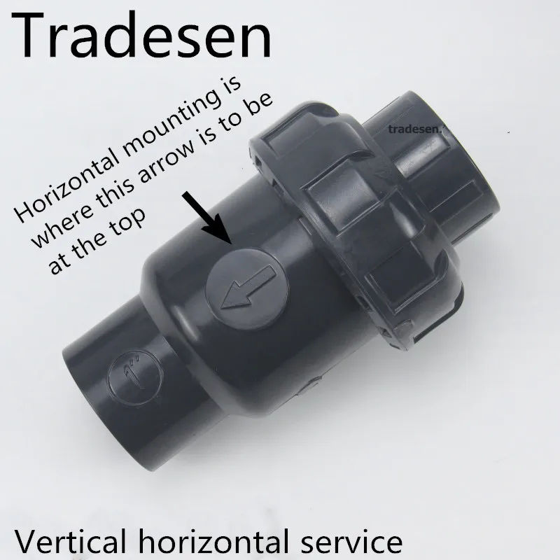 20 мм до 50 мм черный upvcnon-return клапан односторонний клапан 20 мм Внутренний обратный клапан вертикальный и Горизонтальный Общий