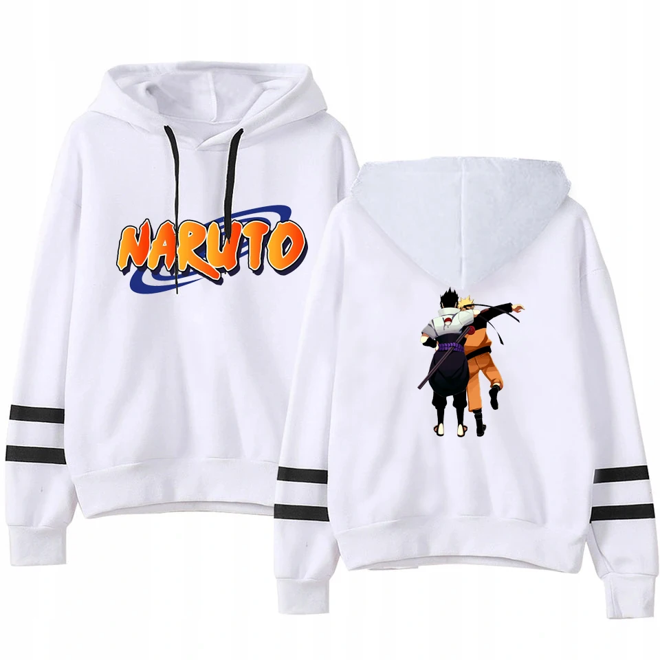 Anime Women Hoodies Casual NARUTO Print Solid Loose Drawstring Sweatshirt Long Sleeve Hooded 2020 Autumn Female Pullover Hoody