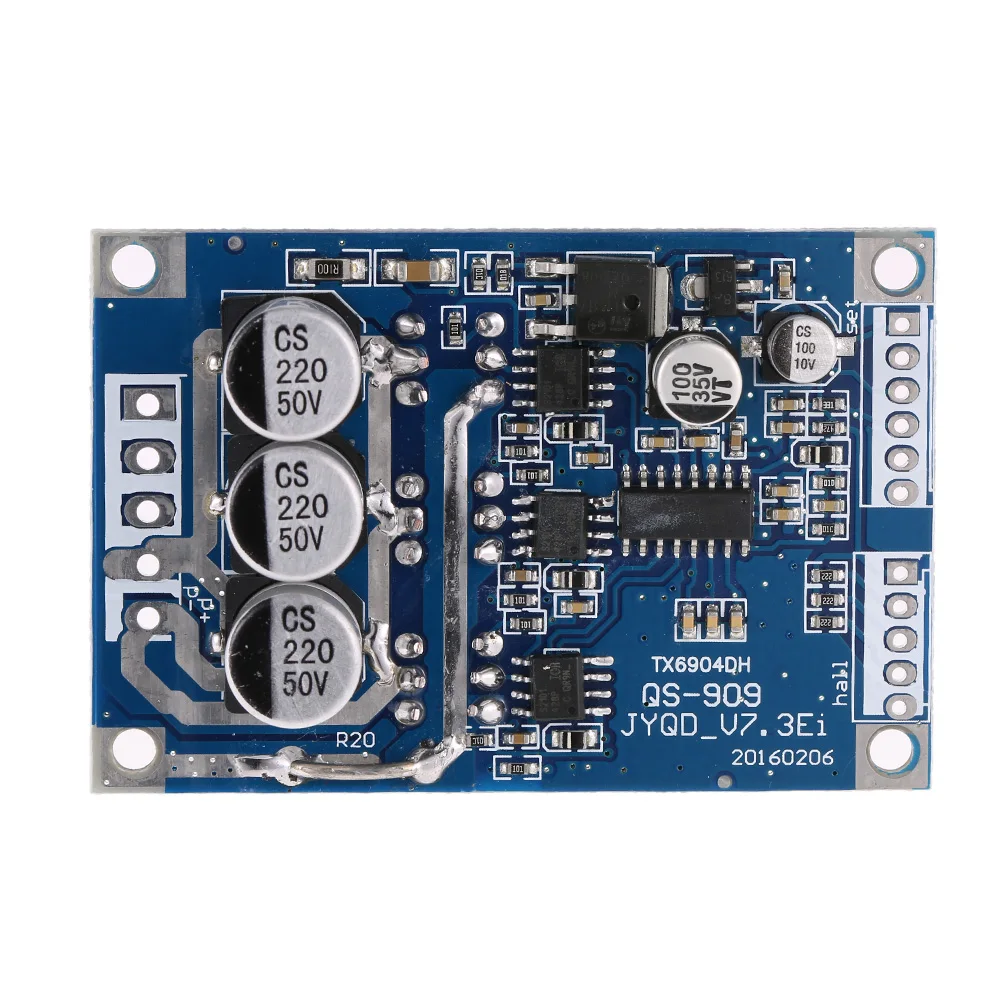 

Motor Controller DC Car Driver Board 12V-36V 500W Brushless Motor Controller Hall Motor Balanced Car Driver Board SMT process