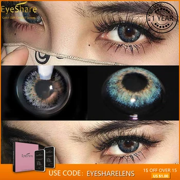 

EYESHARE- 2pcs/Pair NEW ARRIVAL ICELAND Colored Contact Lenses for Eyes Cosmetic Eye Makeup