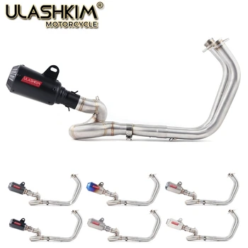 

Motorcycle Exhaust Muffler Middle Pipe Full System Slip On For kawasaki NINJA650R ninja650 Z650 VERSYS 650 2017 2018 2019 2020