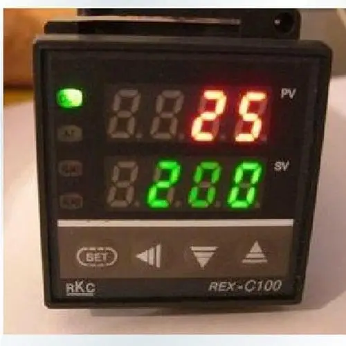 ZEAST цифровой 220 в PID REX-C100 регулятор температуры+ max.40A SSR+ K термопара, PID контроллер комплект+ радиатор