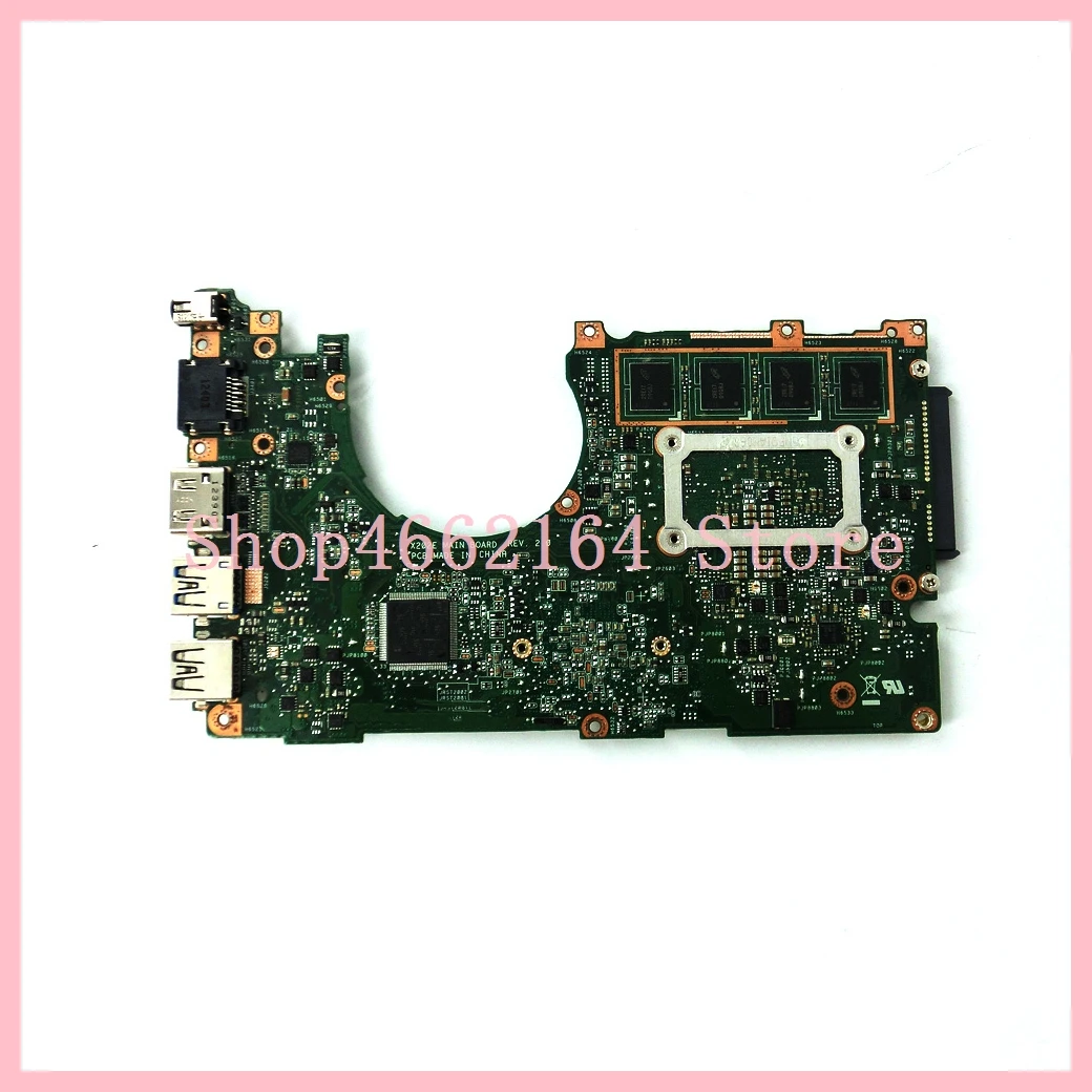 X202E материнская плата 4 Гб I3-3217 Процессор REV 2,0 для ASUS S200 S200E X202 X202E X201EP X201EV X201E материнская плата для ноутбука USB 3,0 Проверка прошла успешно