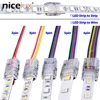 5pcs 2pin 3pin 4pin 5pin 6pin LED Strip Connector for RGB RGBW RGBWW 3528 5050 LED Strip Light Wire Connection Terminal Splice ► Photo 1/6